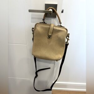 Leather crossbody “doctor” bag